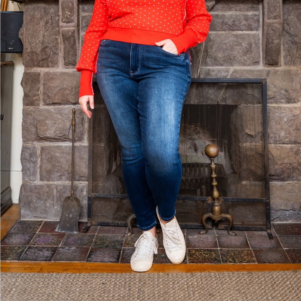 NEW Judy Blue Full Size Washed Thermal Skinny Jeans Plus Size - Picture 10 of 15